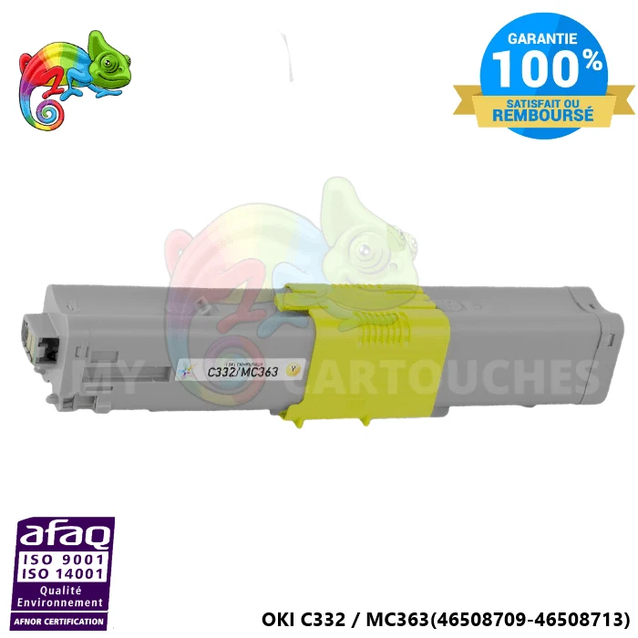 Toner OKI C332 Jaune 46508709: C332 DN, MC363 DN