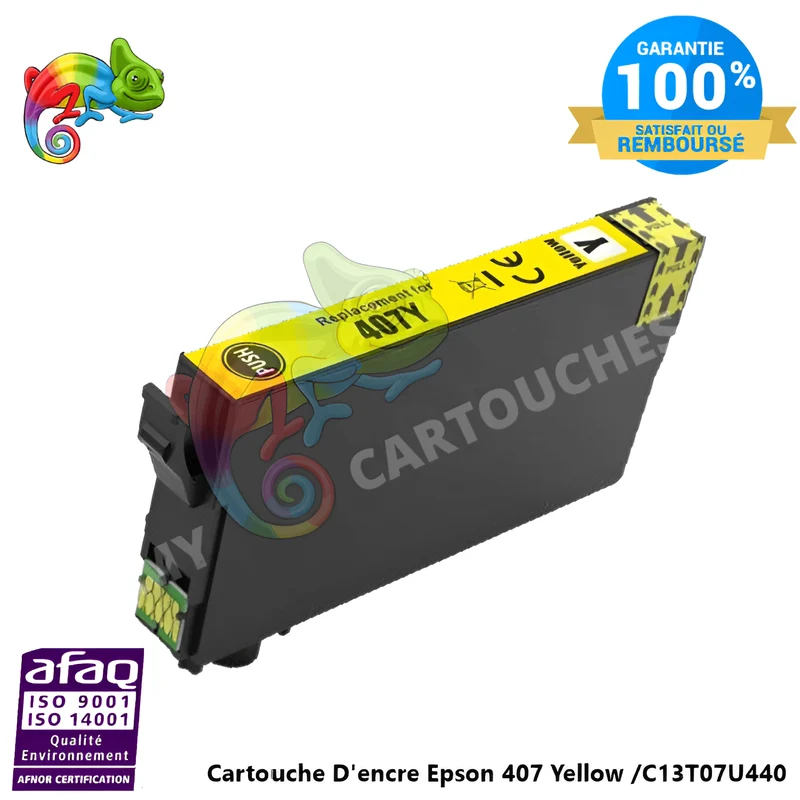 Cartouche Epson 407 Jaune: WorkForce Pro WF-4745 DTWF