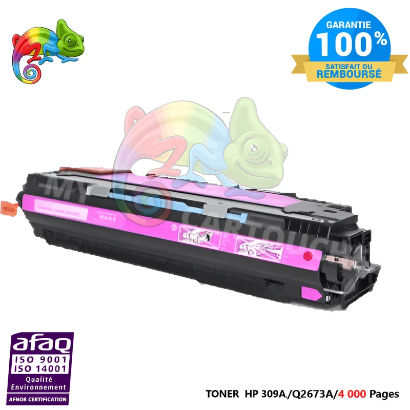 Toner Laser Pour HP 309A Magenta Toner laser HP (Q2673A) Compatible