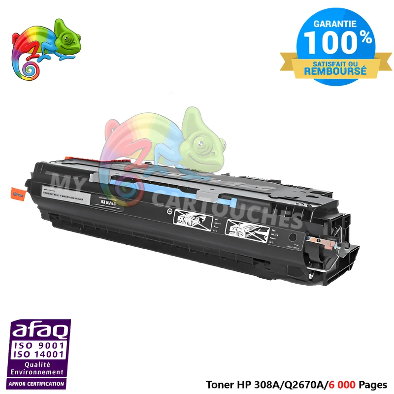 Toner Laser Pour HP 308A Noir Toner laser HP (Q2670A) Compatible