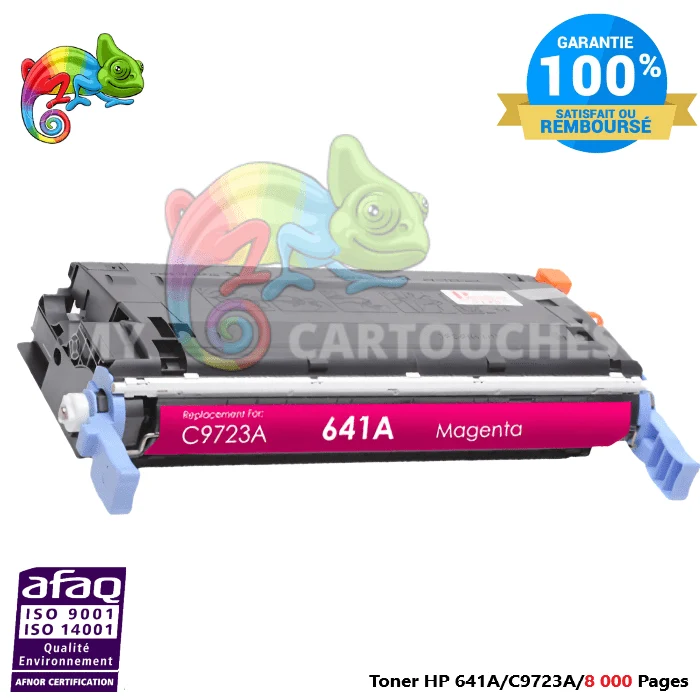 Toner Laser Pour HP 641A Magenta Toner laser HP (C9723A) Compatible