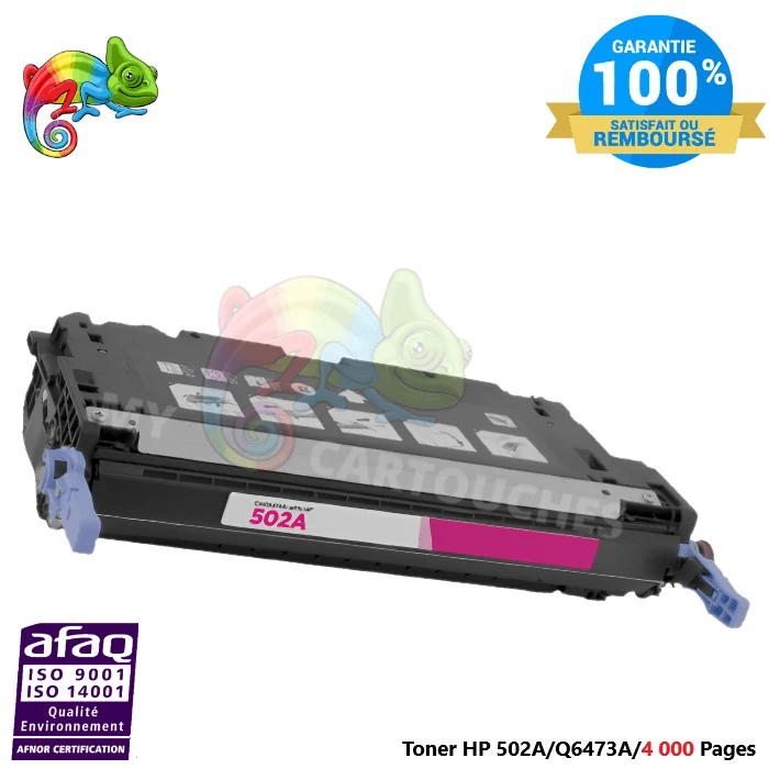 Toner Laser Pour HP 501A Magenta Toner laser HP (Q6473A) Compatible