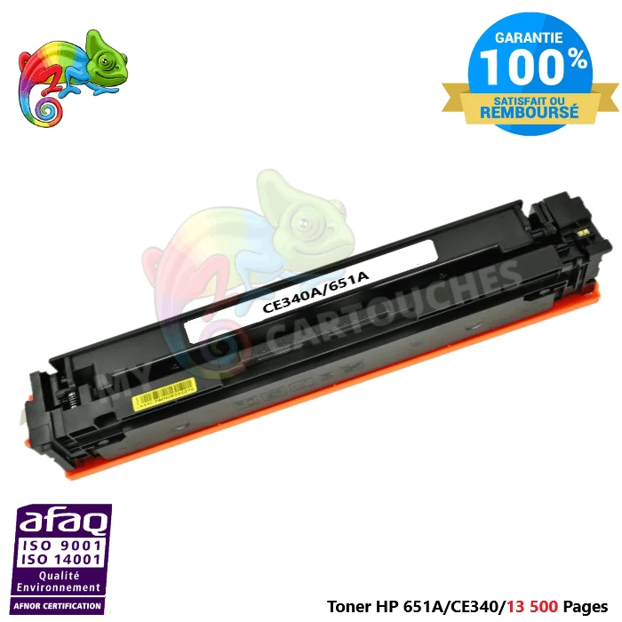 Toner Laser Pour HP 651A Noir Toner laser HP (CE340A) Compatible