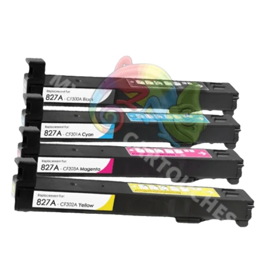 Pack 4 Toners HP 827A BCMY — Color LaserJet Enterprise M880z, M855