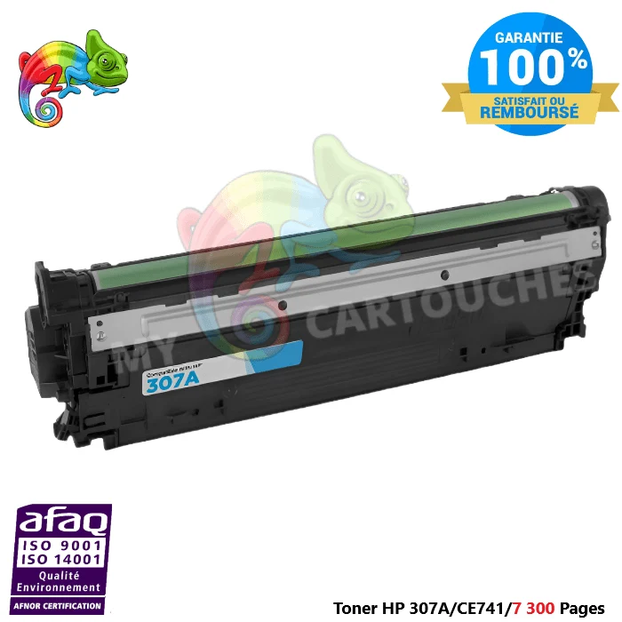 Toner HP 307A Cyan CE741A — Color LaserJet CP5225