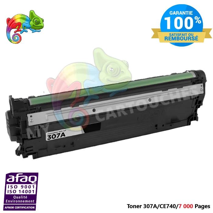 Toner Laser Pour HP 307A Noir Toner laser HP (CE740A) Compatible
