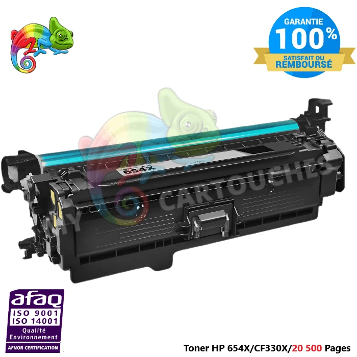 Toner Laser Pour HP 654X Noir HP (CF330X) Compatible