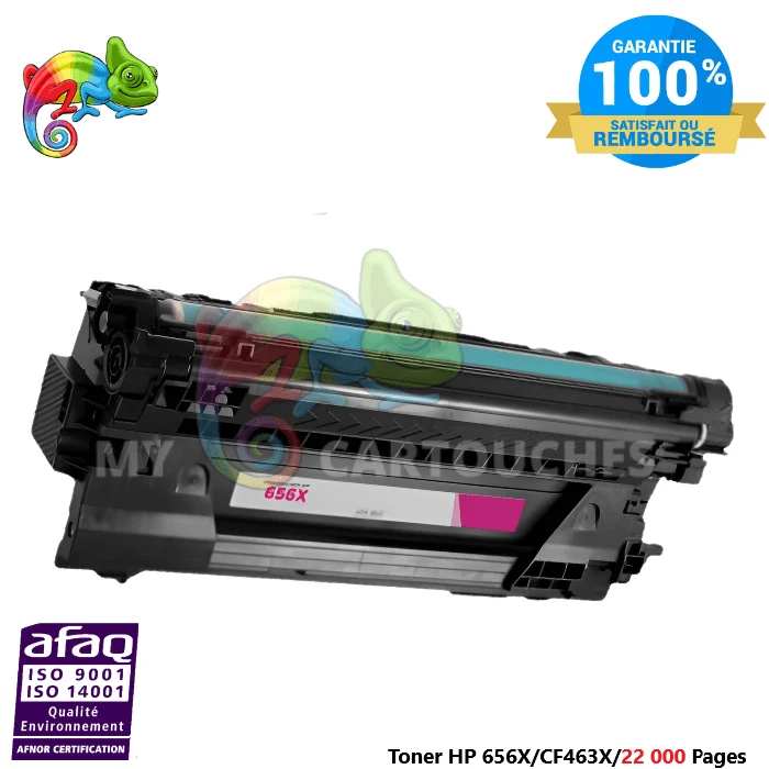 Toner Laser Pour HP 656X Magenta (CF463X) Compatible