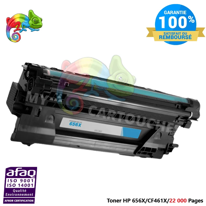 Toner Laser Pour HP 656X Cyan Toner laser HP (CF461X) Compatible