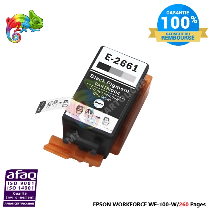 Cartouche D'encre Epson T-266 Noir Epson ( C13T26614010 ) Compatible