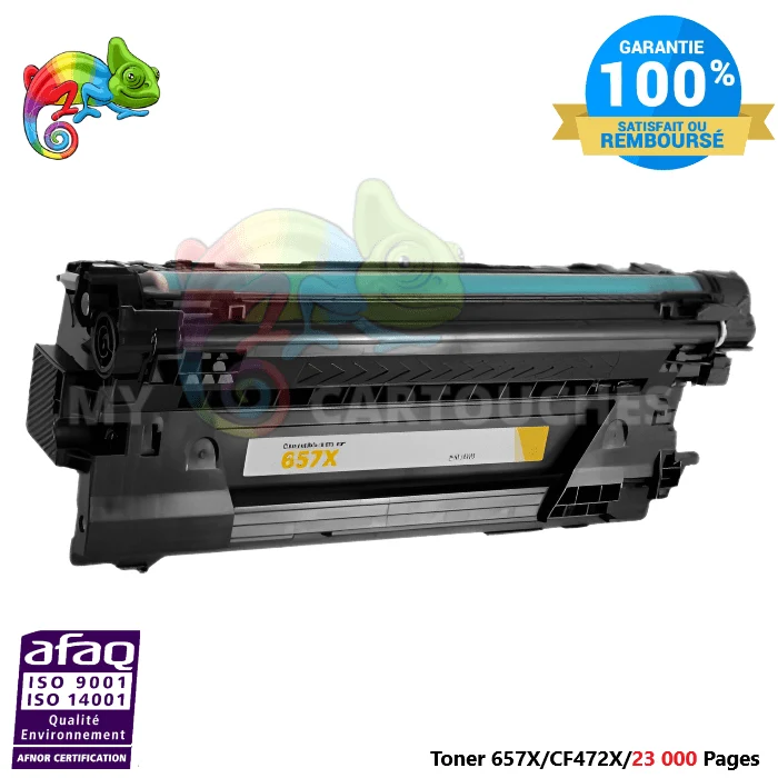 Toner HP 657X Jaune : HP Color LaserJet Enterprise MFP M681, M682