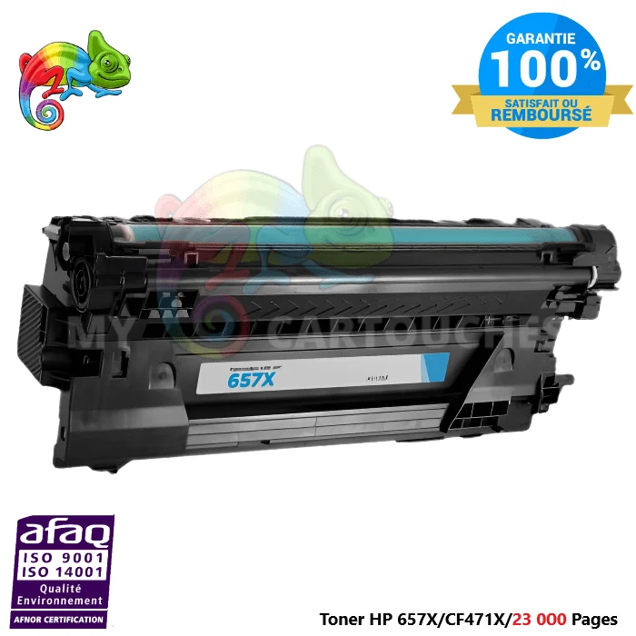 Toner HP 657X Cyan : HP Color LaserJet Enterprise MFP M681, M682