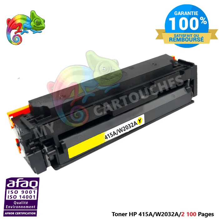 Toner HP 415A W2032A Jaune: CLJ Pro M454dn, MFP M479dw