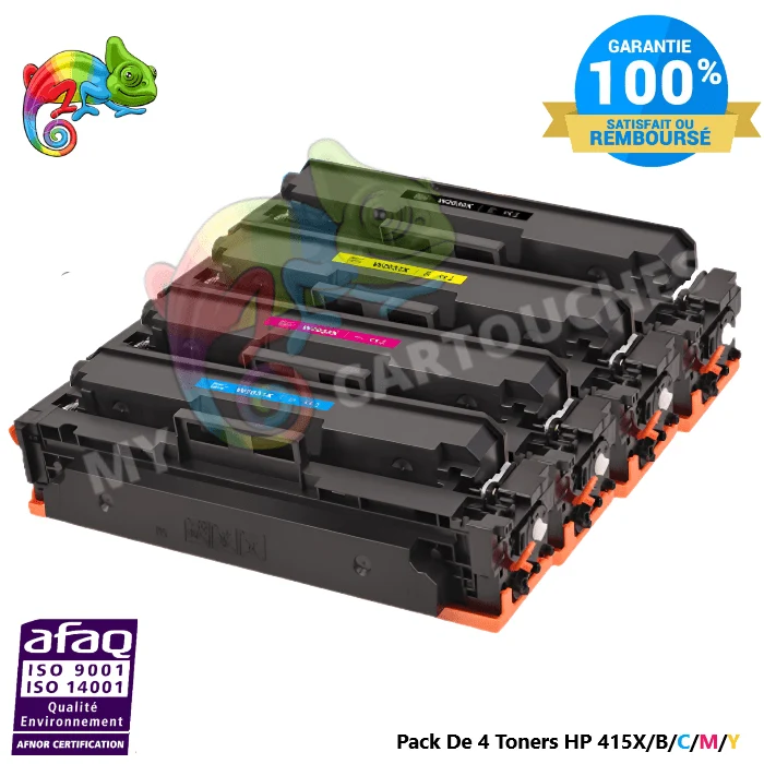 Pack 4 Toners HP 415X XL: CLJ Pro M454dn, MFP M479dw