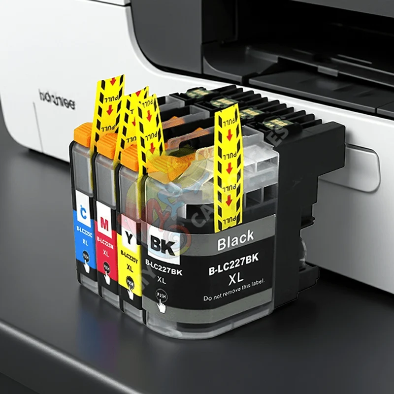 Brother 225 XL - Pack 4 Cartouche d'encre Brother LC225 LC227 Compatible