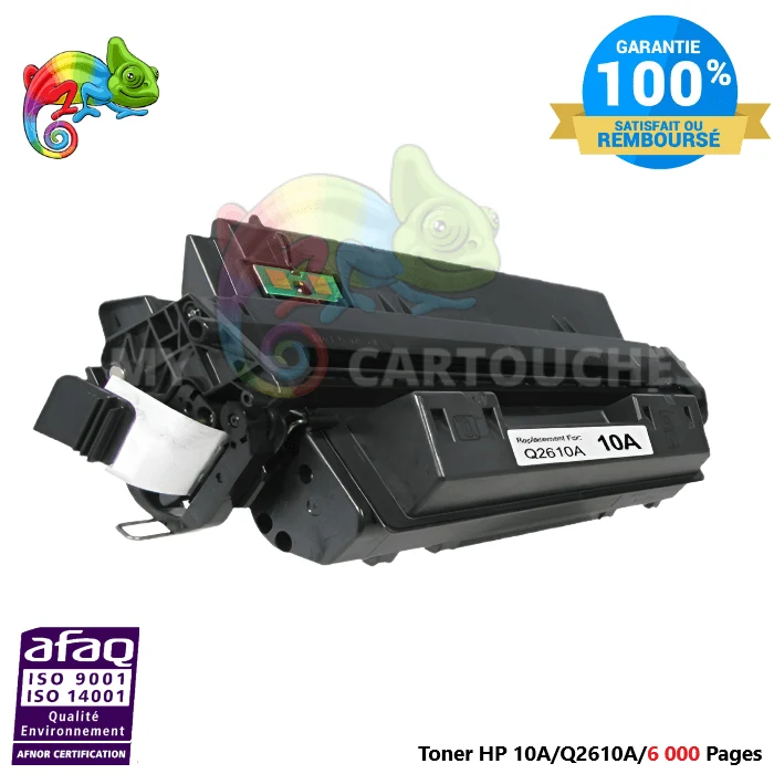 Toner Laser Pour HP 10A Noir (Q2610A) Compatible