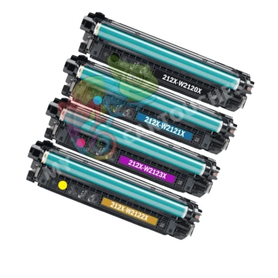 Pack 4 Toners HP 212X XL B/C/M/Y: CLJ Enterprise M554dn, M555dn