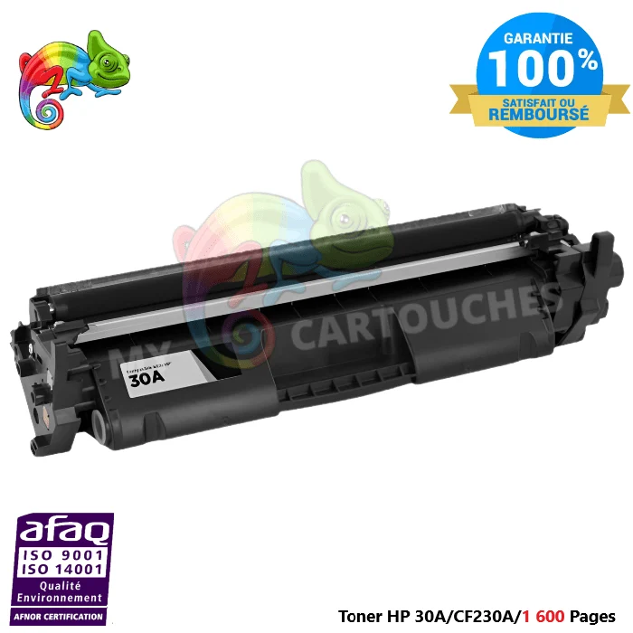 Toner HP 30A CF230A Noir — LaserJet Pro M203dn, M203dw, MFP M227fdw