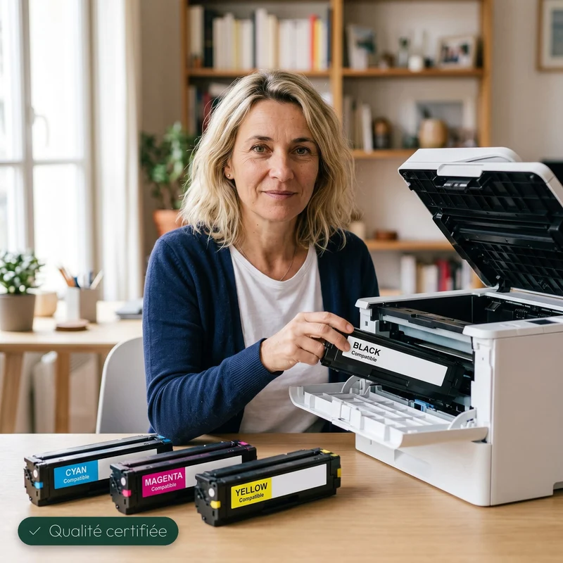 Pack 4 Toners HP 201X Noir Cyan Magenta Jaune — Color LaserJet Pro M252dw, MFP M277dw