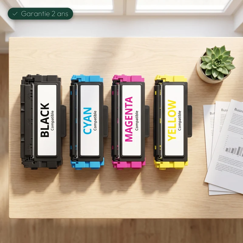 Pack 4 Toners HP 201X Noir Cyan Magenta Jaune — Color LaserJet Pro M252dw, MFP M277dw