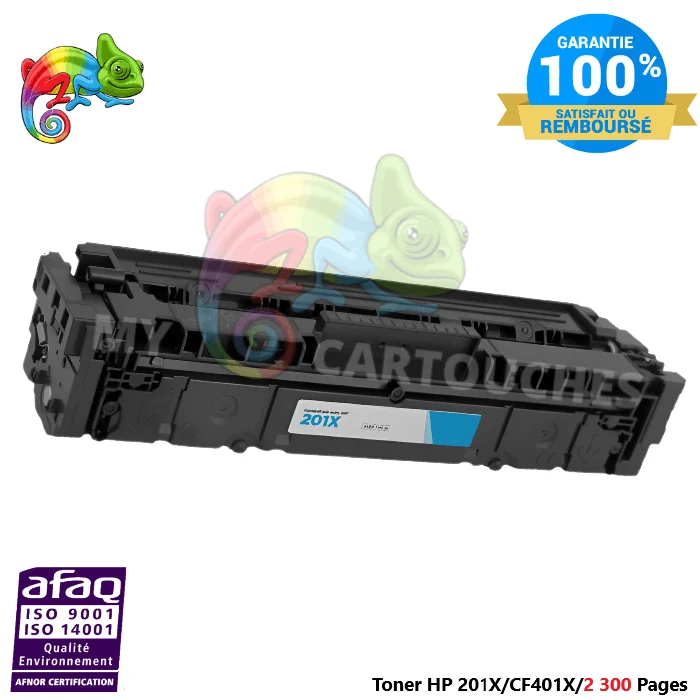 Toner HP 201X CF401X Cyan XL: Color LaserJet Pro M252dw, M277dw