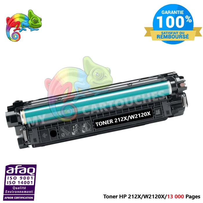 Toner HP 212X W2120X Noir XL: CLJ Enterprise M554dn, M555dn