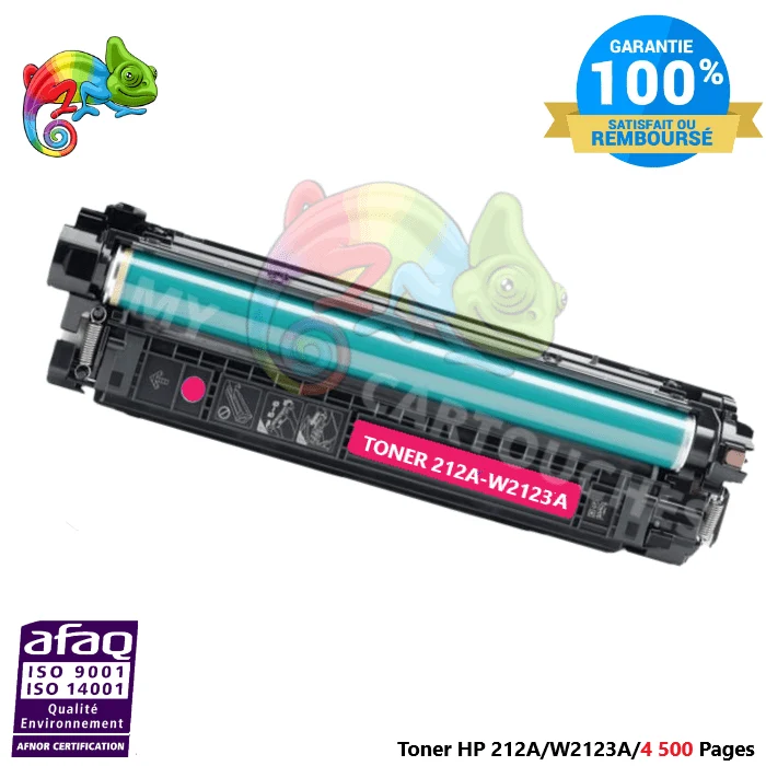Toner HP 212A W2123A Magenta: CLJ Ent M554dn, MFP M578