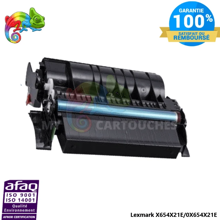 Toner Lexmark X654X21E Noir : X654, X656, X658
