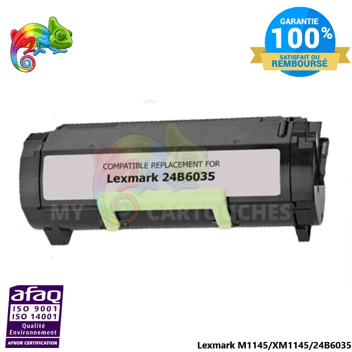 Toner Lexmark 24B6035 Noir: M1145, XM1145