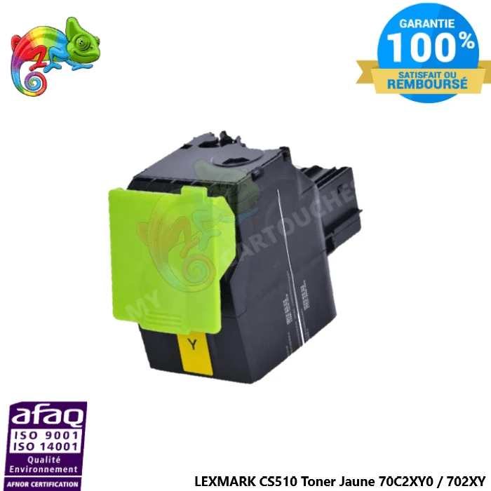 Toner Lexmark CS510 702XY Jaune: CS310dn, CS410dn