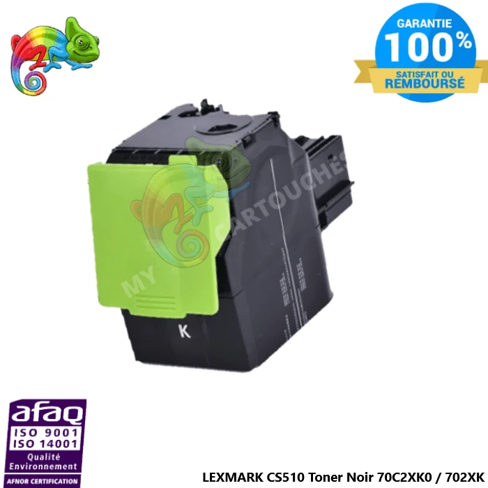 Toner Lexmark CS510 702XK Noir: CS310dn, CS510de