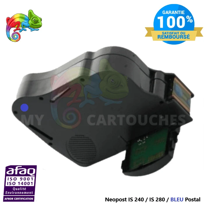 Cartouche Compatible Neopost IS240/IS280 Bleu Postal