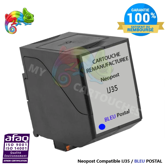 Cartouche Neopost IJ35 Bleu Postal Pas Cher