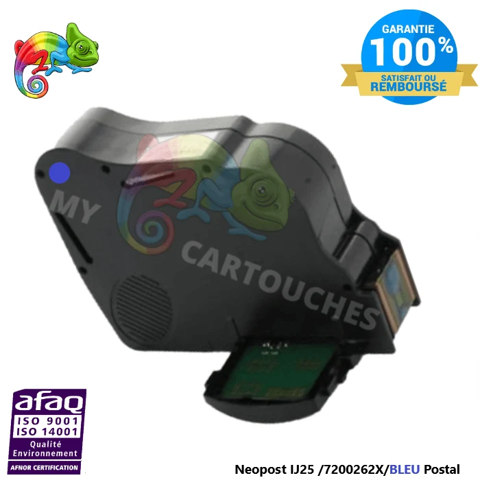 Cartouche Bleu Postal Compatible Neopost IJ25 FR