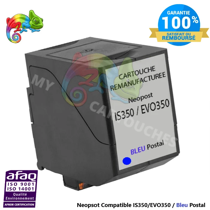 Cartouche Bleu Postal Compatible Neopost IS350