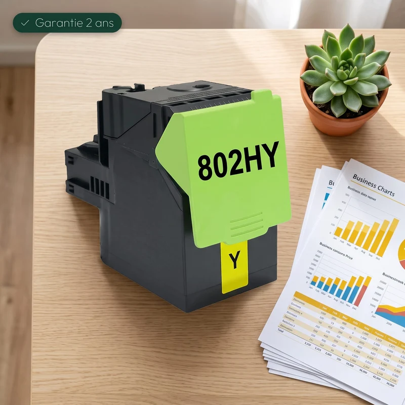 Toner Lexmark 802HY Jaune: CX410 de, CX510 de