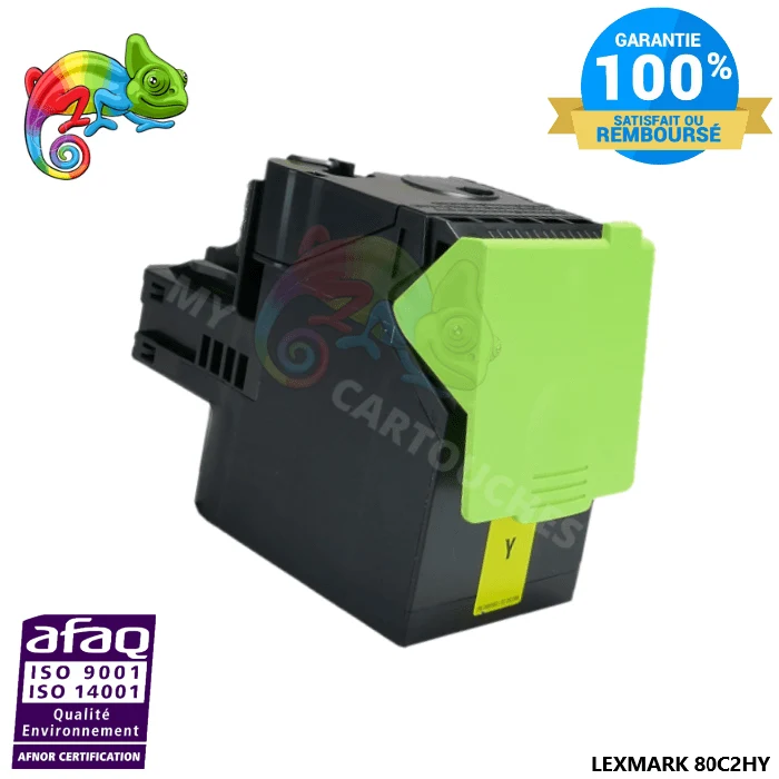 Toner Lexmark 802HY Jaune: CX410 de, CX510 de
