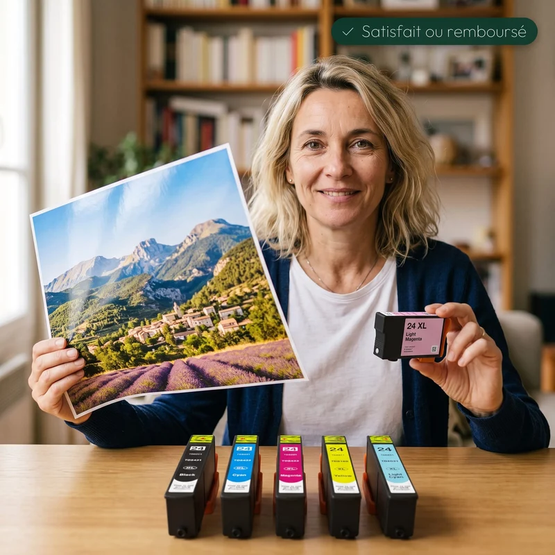 Pack Cartouches Epson 24 XL (Éléphant) 6 Couleurs — Expression Photo XP-750, XP-950