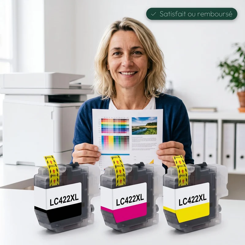 Pack 4 Cartouches Brother LC-422 XL Noir Cyan Magenta Jaune — MFC-J5340DW, MFC-J6540DW