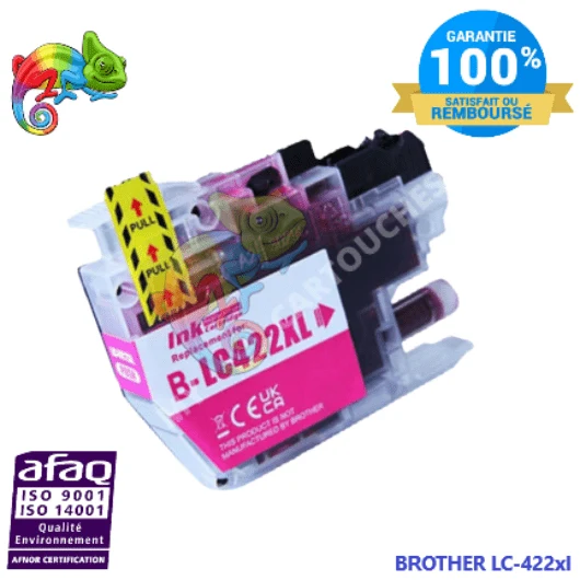 Cartouche Brother LC-422 XL Magenta: MFC-J 5340 DW, MFC-J 6940 DW
