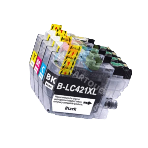 Pack 4 Cartouches Brother LC-421 XL Noir Cyan Magenta Jaune — DCP-J1050DW, MFC-J1010DW