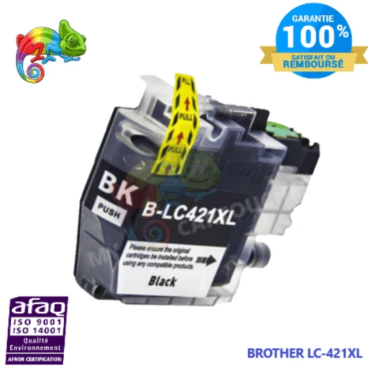 Cartouche Brother LC-421 XL Noir: DCP-J 1050 DW, DCP-J 1800 DW