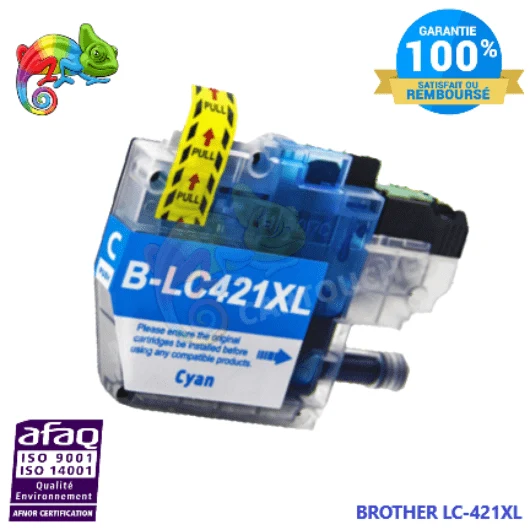 Cartouche Brother LC-421 XL Cyan: DCP-J 1050 DW, DCP-J 1800 DW