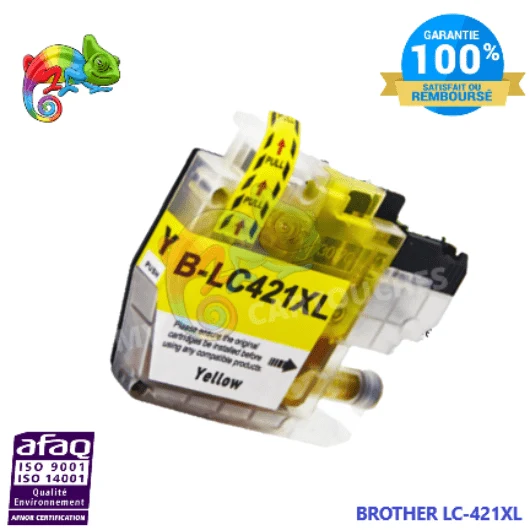 Cartouche Brother LC-421 XL Jaune: DCP-J 1050 DW, DCP-J 1800 DW
