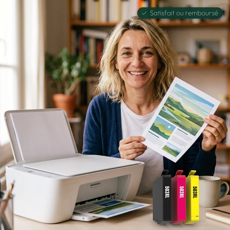 Pack 5 Cartouches Epson 503 XL (Piments) Noir Cyan Magenta Jaune — XP-5200, WF-2960