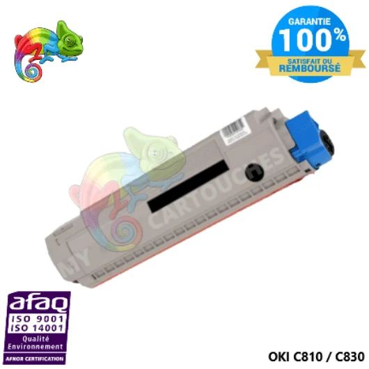 Toner OKI C810 Noir 44059108: C 810 DN, C 830 DN