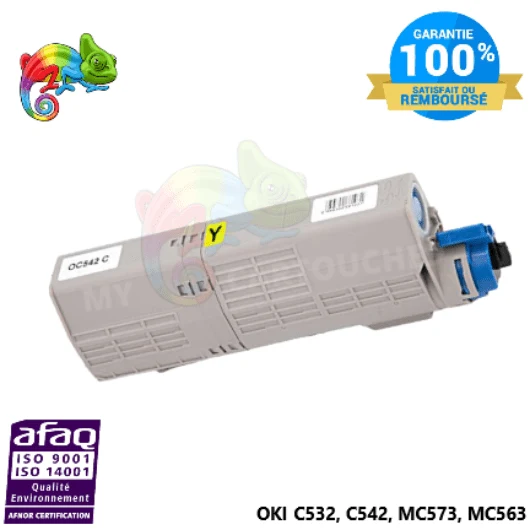 Toner OKI C532 Jaune 46490605: C 532 DN, C 542 DN