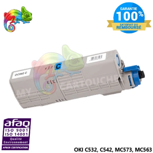 Toner OKI C532 Cyan 46490607: C 532 DN, C 542 DN