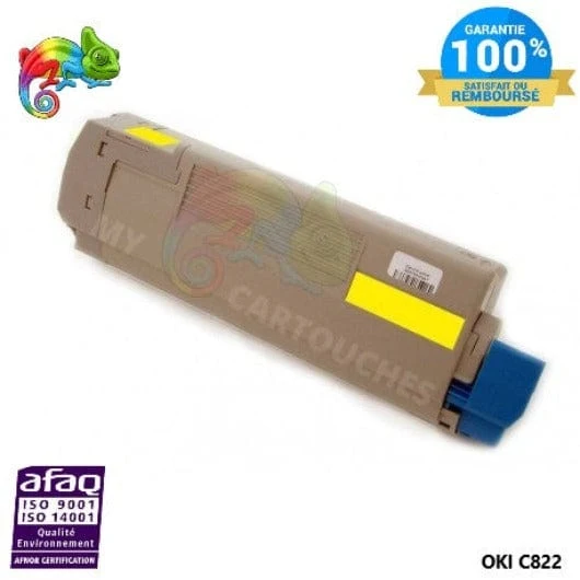 Toner OKI C 822 Jaune 44844613: C 822 DN, C 822 CDTN