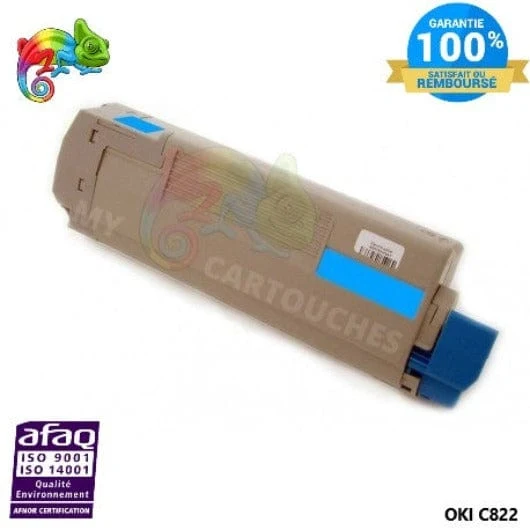 Toner OKI C 822 Cyan 44844615: C 822 DN, C 822 CDTN